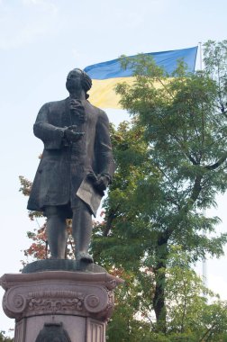 Mikhail Lomonosov Anıtı, 18.09.2022 Dnipro, Ukrayna
