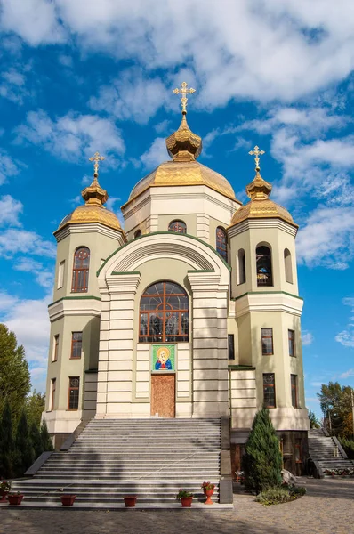 Dnipro Oekraïne Oktober 2022 Kerk Van Sint Serafijn Van Sarov — Stockfoto