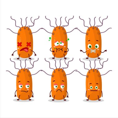 Duvinacovirus çizgi filmi karakteri, ifadesiz. Vektör illüstrasyonu