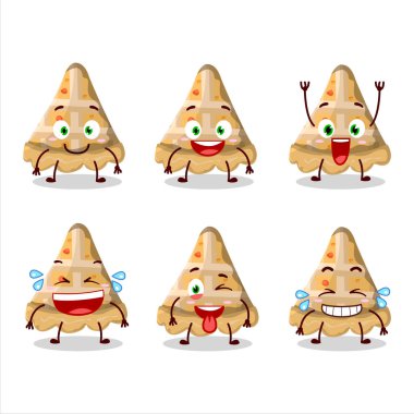 Gülen suratlı şeftalili turtanın çizgi film karakteri. Vektör illüstrasyonu