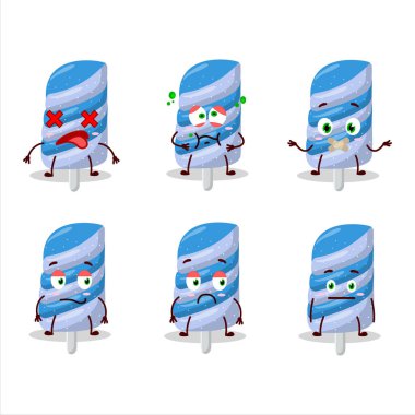 Şekerli yaban mersini çizgi film karakteri, ifadesiz. Vektör illüstrasyonu