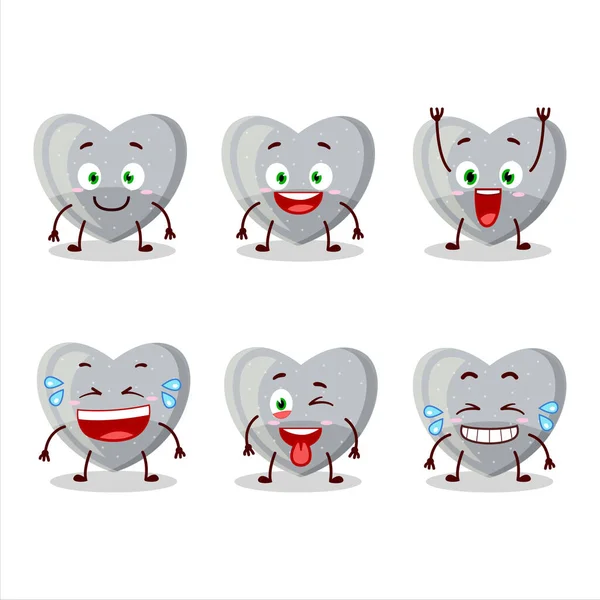 Χαρακτήρας Κινουμένων Σχεδίων Της Λευκής Καραμέλα Αγάπη Gummy Χαμόγελο Έκφραση — Διανυσματικό Αρχείο