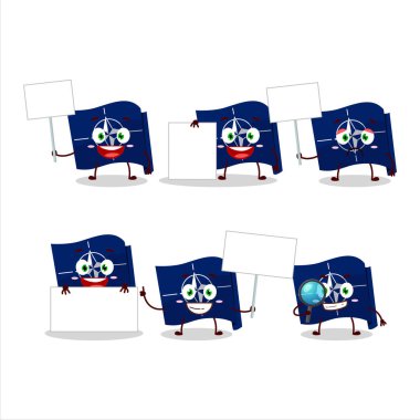 Nato çizgi film karakteri bilgi panosunu getir. Vektör illüstrasyonu