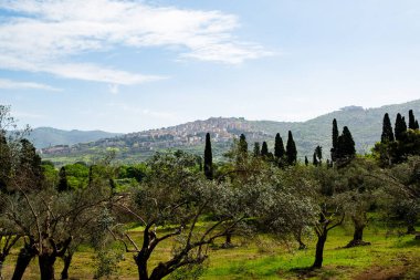 Villa Adriana (Tivoli, İtalya) - Villa Adriana 'dan Tivoli kasabası