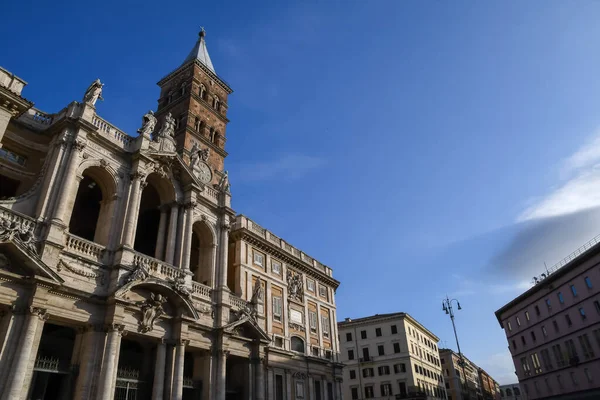 Római Templom Olaszország Santa Maria Maggiore Bazilika Reggel — Stock Fotó
