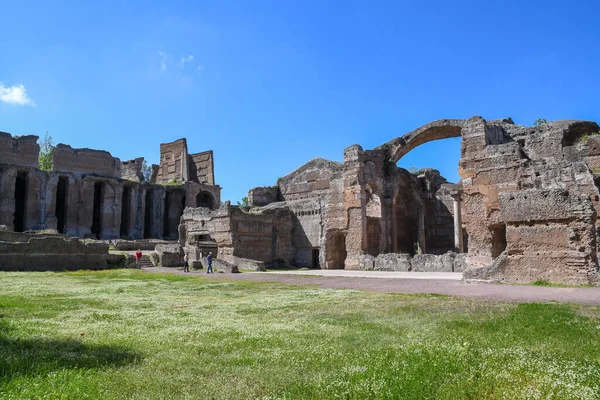 Villa Adriana Tivoli Italy Grandi Terme Great Baths Pretorio Praetorium — 스톡 사진