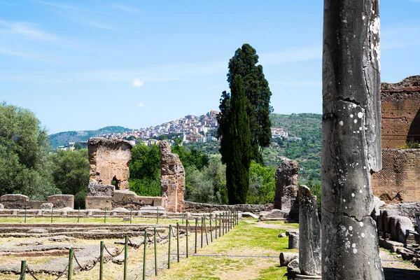 Villa Adriana Tivoli Italy Piazza Oro Golden Square Tivoli Town — Stok fotoğraf