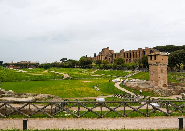 Ancient ruins in Rome (Italy) - Circo Massimo (Circus Maximus)