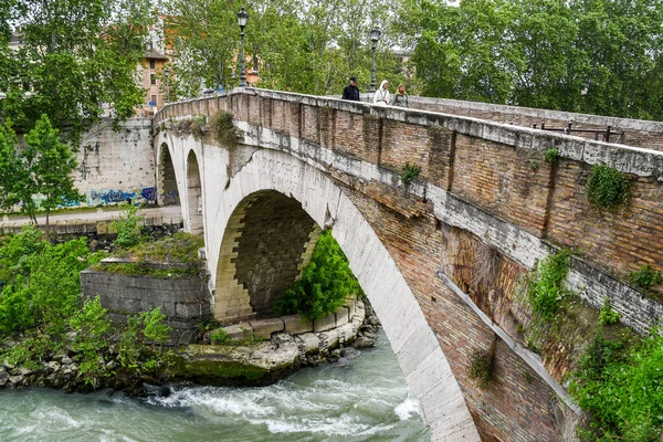 Ponte Fabricio (Pons Fabricius) on Tevere, Rome, Italy
