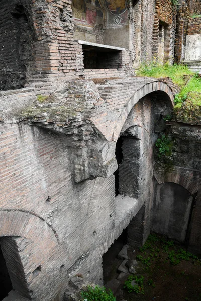 Ancient ruins in Rome (Italy) - Insula Romana, apertment building in ancient Rome