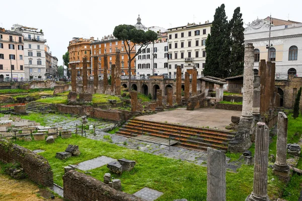Ancient Ruins Rome Italy Largo Torre Argentina Ancien Roman Ruins — 스톡 사진