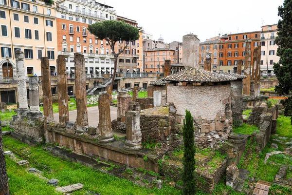 Ancient Ruins Rome Italy Largo Torre Argentina Ancien Roman Ruins — Stok fotoğraf