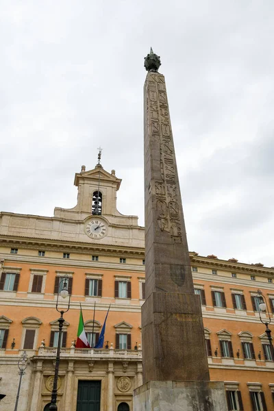 Ancient Ruins Rome Italy Obelisco Montecitorio Obelisk Montecitorio Piazza Montecitorio — Stock Fotó