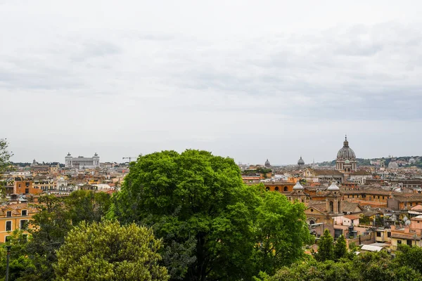 Cityscape Rome Overlooking Pincian Hill Altare Della Patria Rome Italy — 图库照片