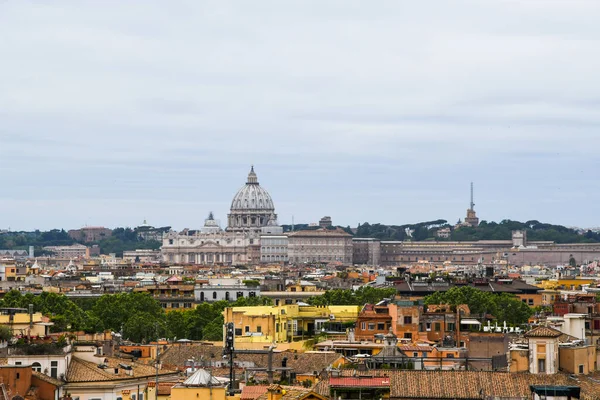 Cityscape Rome Overlooking Pincian Hill Peter Basilica Rome Italy — стоковое фото