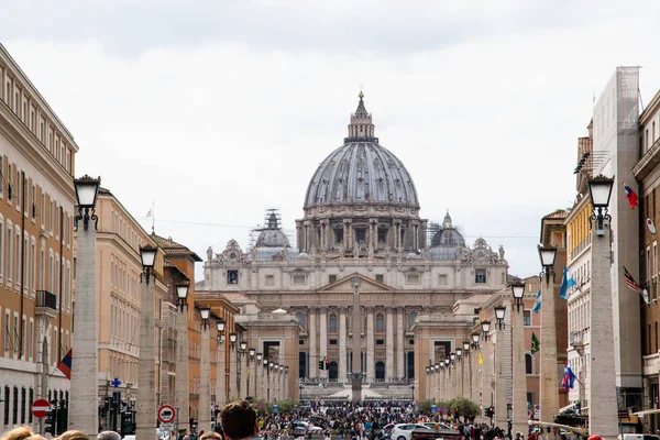 Peter Basilica Cityscape Vatican Rome Italy — 图库照片