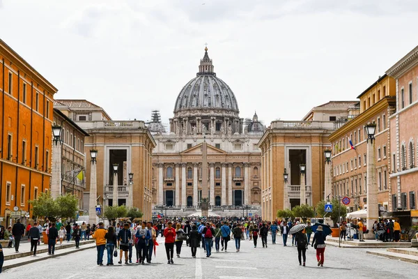 Peter Basilica Cityscape Vatican Rome Italy — 图库照片