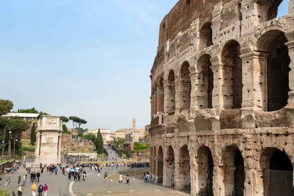 Ancient Ruins Rome Italy Colosseum Arch Constantine — ストック写真