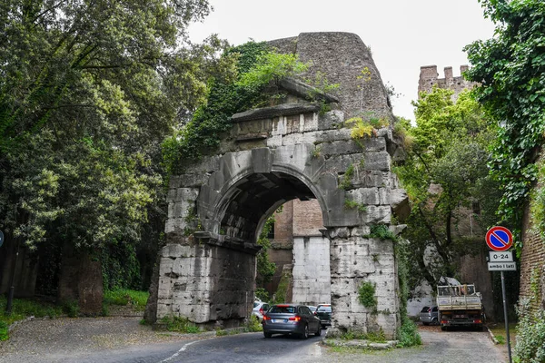 Ancient Ruins Rome Italy Arch Drusus Part Aqua Antoniniana Originaly — Foto de Stock