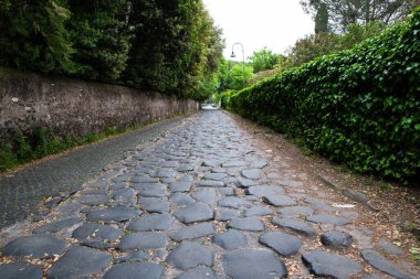 Via Appia (Appian Yolu), Roma, İtalya - Antik Roma 'nın en eski ve en önemli yolu