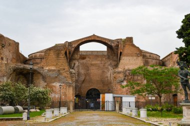Roma 'da (İtalya) antik kalıntılar - Diocleziano Hamamlarının bulunduğu Ulusal Roma Müzesi (Terme di Diocleziano))