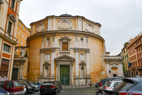 Ancient ruins in Rome (Italy) - San Bernardo alle Terme, which is the site of Baths of Diocletian (Terme di Diocleziano)