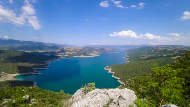 Kizilirmak River Lake Seen Sahinkaya Canyon Vezirkopru District Samsun Turkey — Stockvideo
