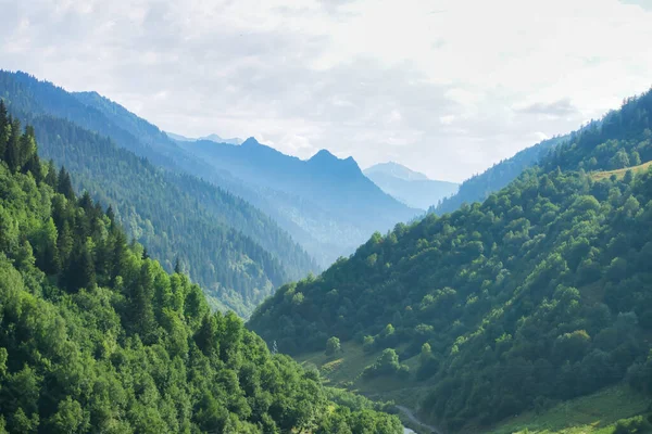 Asya ve Avrupa 'nın kesişimindeki Büyük Kafkasya dağlarının manzarası. Karadeniz ile Hazar Denizi arasında uzanan bölge, Avrupa 'nın en yüksek zirvesi olan Elbrus Dağı' na ev sahipliği yapıyor.