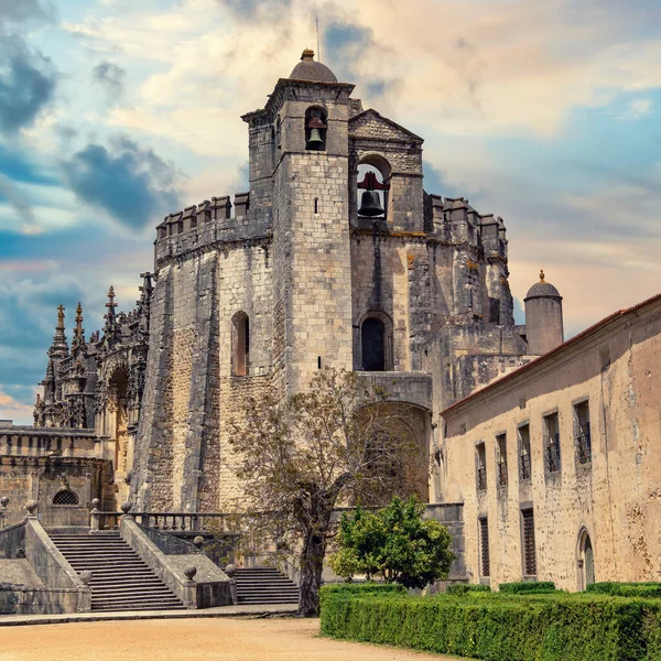 Tomar Portugal April 2018 Convent Christ Templar Knights Castle Convent — 图库照片