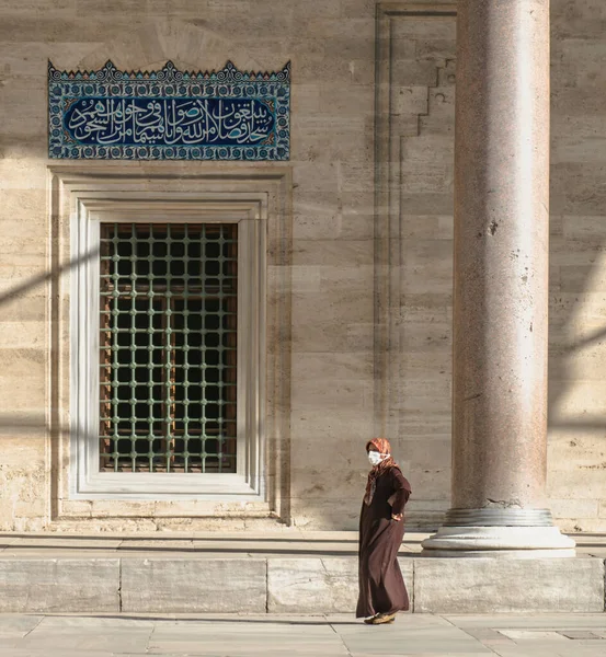 Isztambul Törökország Szeptember 2021 Suleymaniye Mecset Építészet Részletek Külső Falakkal — Stock Fotó