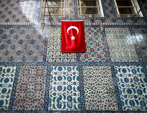 Istanbul Turkiet November 2021 Iznik Kakel Eyup Sultan Moské Väggar — Stockfoto