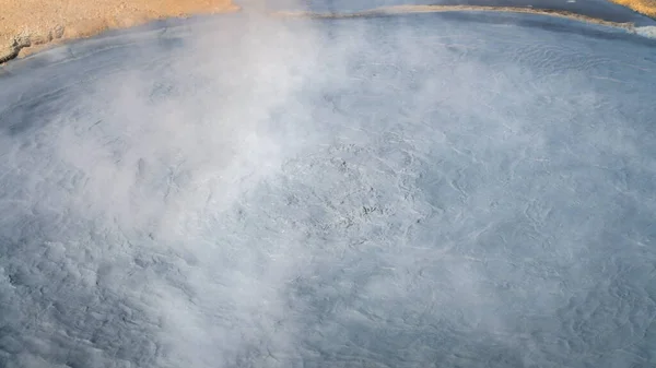 Hverir Myvatn Geothermal Area Natural Steam Vents Mud Pools All — Stock Photo, Image