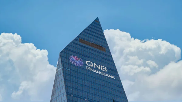 Estambul Turquía Noviembre 2017 Sede Qnb Finansbank Distrito Levent — Foto de Stock