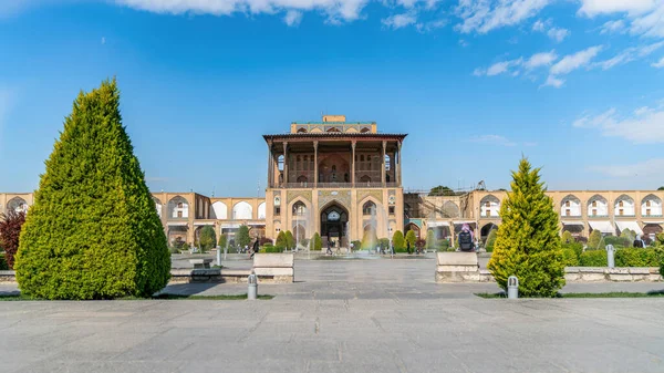 Isfahan Irão Maio 2019 Palácio Ali Qapu Praça Naqsh Jahan — Fotografia de Stock