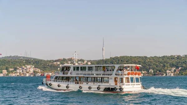 Estambul Turquía Octubre 2018 Excursión Barco Por Estambul Navegando Largo — Foto de Stock