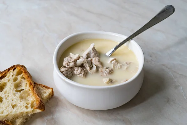 Tripe Hjernesuppe Iskembe Corbasi Turkis Tradisjonell Bakrus Kur Lokal Restaurant – stockfoto