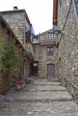 Queralbs sokakları, Barselona, Katalonya, İspanya
