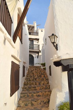 İspanya 'nın Menorca Balear Adalarında Binibeca