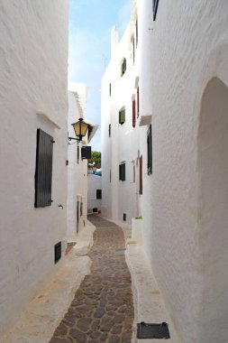 İspanya 'nın Menorca Balear Adalarında Binibeca