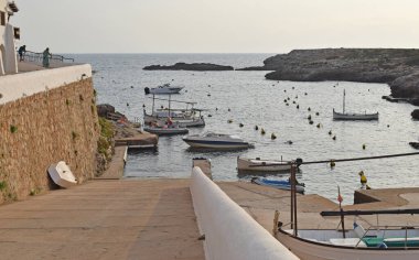 Menorca Balear Adaları 'ndaki Binibeca Spai