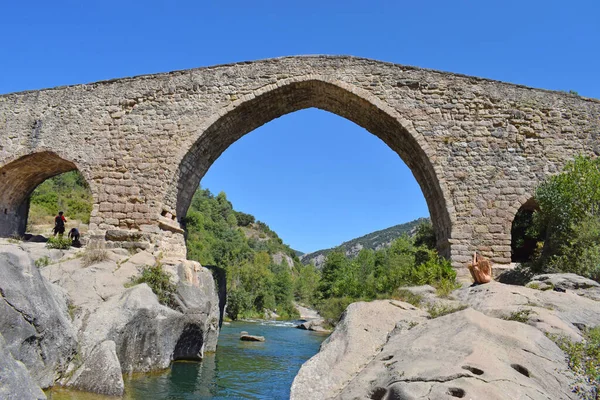 Pedret Bridge Barcelona Catalonia Spai — 스톡 사진