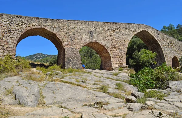 Pedret Bridge Barcelona Catalonia Spai — Foto Stock