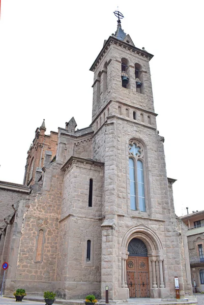 Εκκλησία Της Santa Eulalia Στη Gironella Barcelona Ισπανία — Φωτογραφία Αρχείου