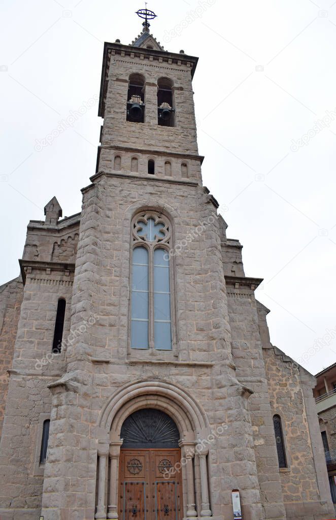 Church of Santa Eulalia in Gironella Barcelona Spain