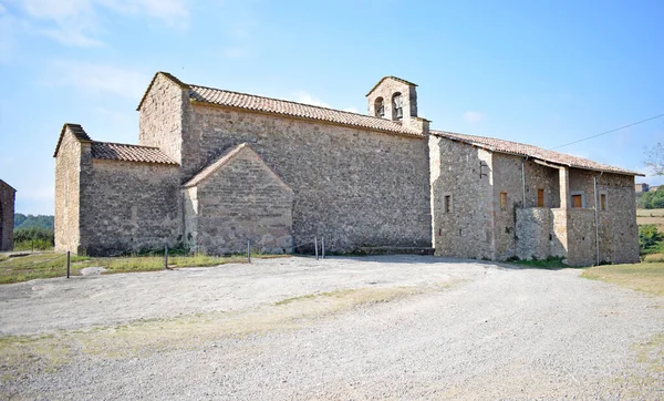 Church San Vicente Obiols Barcelona Province Catalonia Spain — стокове фото