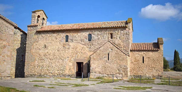 Church San Vicente Obiols Barcelona Province Catalonia Spain — стокове фото