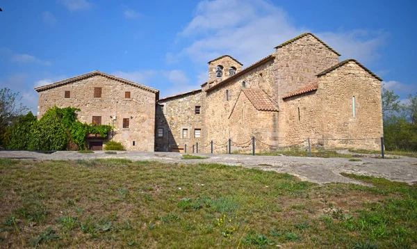 Church San Vicente Obiols Barcelona Province Catalonia Spain — стокове фото