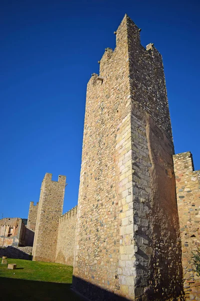 Montblanc Medieval Tower Tarragona Catalonia Spais — стокове фото