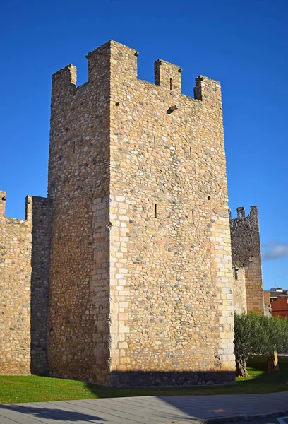 Montblanc Středověká Věž Tarragona Catalonia Spais — Stock fotografie