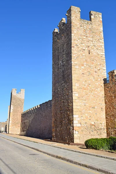 Parete Medievale Montblanc Tarragona Catalogna Spagna — Foto Stock